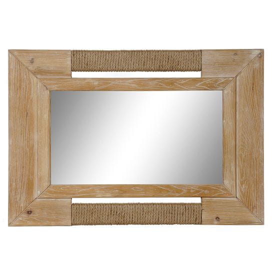 DKD Home Decor Stensko ogledalo DKD Home Decor Zrcalo Les rjava vrv (98 x 4 x 68 cm)