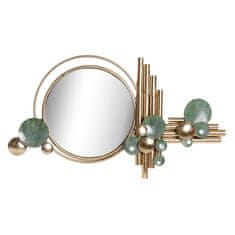 DKD Home Decor Stensko ogledalo DKD Home Decor Crystal Golden Metal Green (89,5 x 9 x 51 cm)