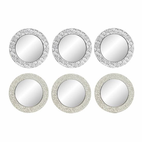 DKD Home Decor Stensko ogledalo DKD Home Decor Ogledalo Champagne Silver PP 2 enoti (25 x 2 x 25 cm)