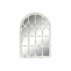 DKD Home Decor Stensko ogledalo DKD Home Decor Zrcalo MDF Okna Bela (56,5 x 4 x 80 cm)