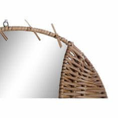 DKD Home Decor Stensko ogledalo DKD Home Decor Zrcalo iz naravnega ratana Riba (53 x 3 x 29 cm)