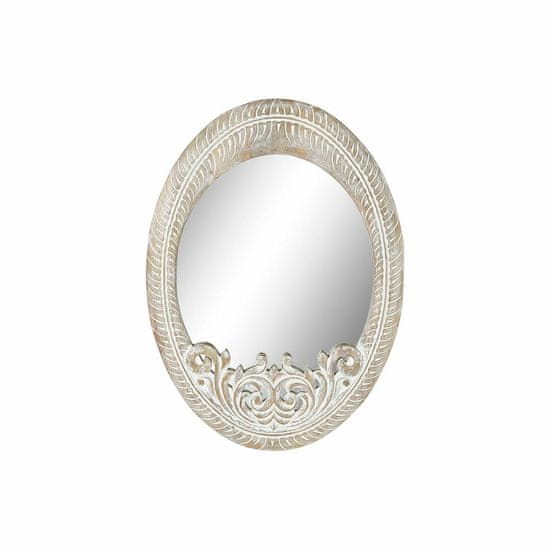 DKD Home Decor Stensko ogledalo DKD Home Decor MDF White Mango wood (66 x 4 x 90 cm)