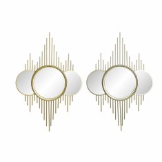 DKD Home Decor Stensko ogledalo DKD Home Decor Ogledalo Champagne Golden PP 2 enoti (50 x 2,5 x 74 cm)
