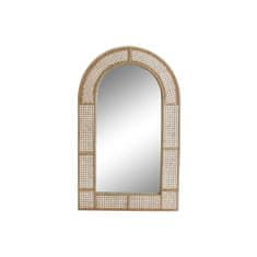 DKD Home Decor Zidno ogledalo DKD Home Decor Rjavo ratanovo ogledalo Natural Tropical 61 x 5 x 101 cm (10 kosov)