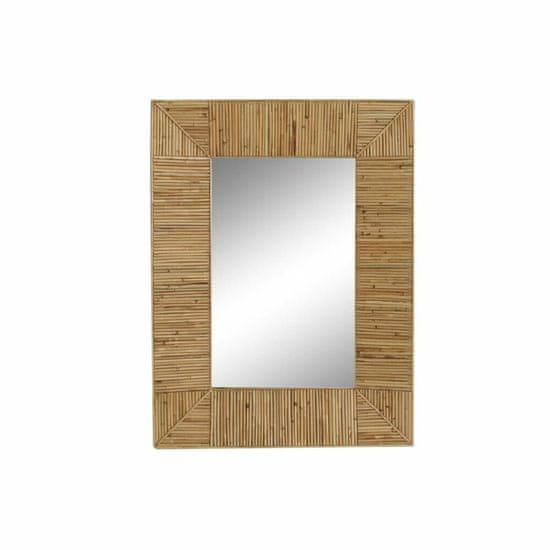DKD Home Decor Stensko ogledalo DKD Home Decor 71 x 6 x 96 cm Crystal Natural Brown Tropical