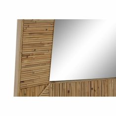 DKD Home Decor Stensko ogledalo DKD Home Decor 71 x 6 x 96 cm Crystal Natural Brown Tropical