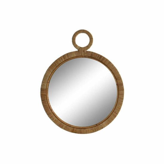 DKD Home Decor Stensko ogledalo DKD Home Decor Mirror Brown Rattan (40 x 2 x 51 cm)