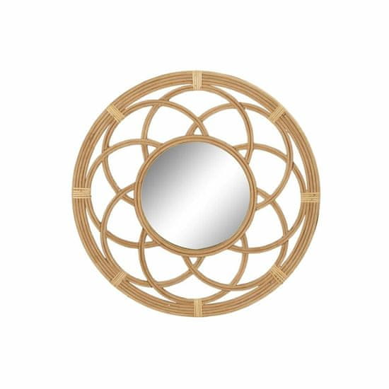DKD Home Decor Stensko ogledalo DKD Home Decor Mirror Brown Rattan (80 x 2 x 80 cm)