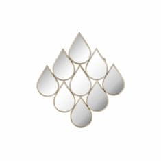 DKD Home Decor Stensko ogledalo DKD Home Decor Zlato kovinsko ogledalo (65 x 2,5 x 72,5 cm)