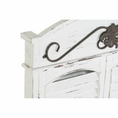 DKD Home Decor Stensko ogledalo DKD Home Decor Zrcalo Črno Lesena okna Bela (60 x 7 x 94 cm)