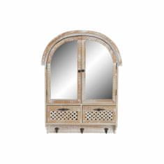 DKD Home Decor Stensko ogledalo DKD Home Decor Mirror Wood Brown (55,5 x 15 x 71 cm)