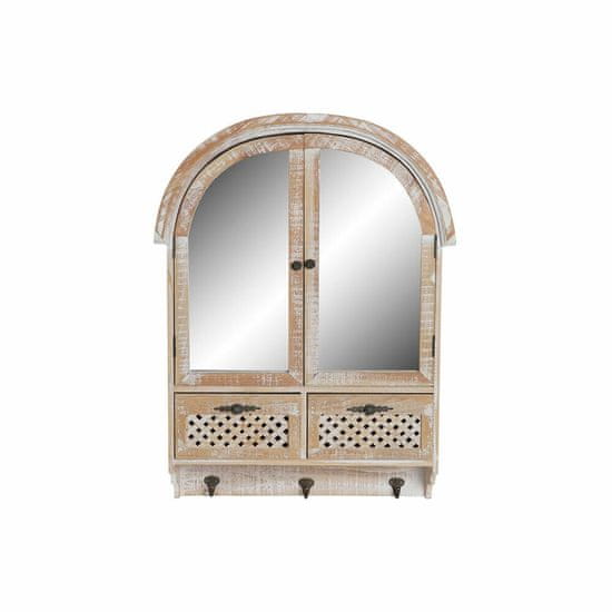 DKD Home Decor Stensko ogledalo DKD Home Decor Mirror Wood Brown (55,5 x 15 x 71 cm)