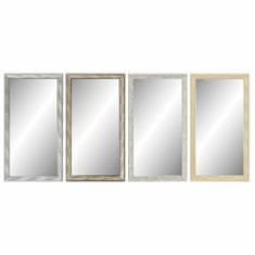 DKD Home Decor Stensko ogledalo DKD Home Decor Crystal Natural Grey Brown White PS 4 enote List rastline (36 x 2 x 66 cm)