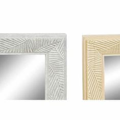 DKD Home Decor Stensko ogledalo DKD Home Decor Crystal Natural Grey Brown White PS 4 enote List rastline (36 x 2 x 66 cm)