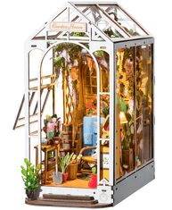 Robotime 3D sestavljanka Vrtna hiška za knjigo (lesena)