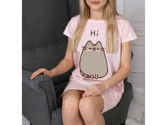 sarcia.eu Pusheen Roza, ženska spalna majica s pikami, bombažna spalna srajca XS
