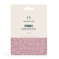 The Body Shop Vlažilna piling maska za obraz za vse tipe kože Vitamin E (Quench Sheet Mask) 18 ml