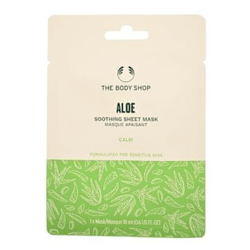 The Body Shop Aloe pomirjujoča maska na lističih 18 ml