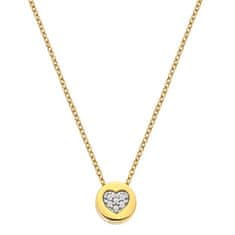 Hot Diamonds Jac Jossa Soul pozlačena ogrlica z diamanti in topazom DP918 (verižica, obesek)