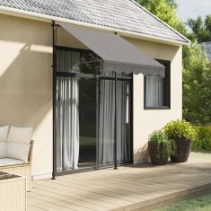 shumee Zložljiva tenda antracit 150x150 cm tkanina in jeklo