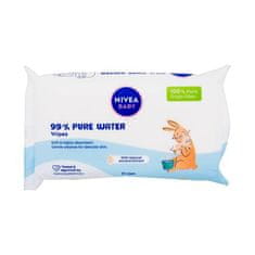 Nivea Baby 99% Pure Water Wipes čistilni vlažilni robčki z visoko vsebnostjo vode 57 kos