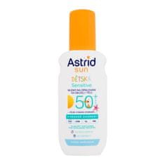 Astrid Sun Kids Sensitive Lotion Spray SPF50+ vodoodporen losjon v spreju za zaščito pred soncem za zelo občutljivo kožo 150 ml