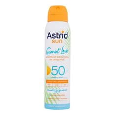 Astrid Sun Coconut Love Dry Mist Spray SPF50 vodoodporen neviden suhi sprej za zaščito pred soncem 150 ml