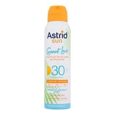 Astrid Sun Coconut Love Dry Mist Spray SPF30 vodoodporen in neviden suhi sprej za zaščito pred soncem 150 ml