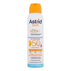 Astrid Sun Kids Dry Spray SPF50 otroški nevidni suhi sprej za zaščito pred soncem 150 ml