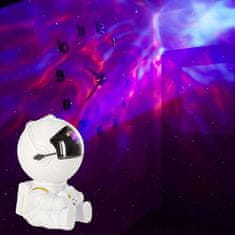 MG Astronaut Star projektor nočnega neba, belo