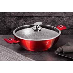 Berlingerhaus Wok s pokrovom 30 cm Burgundija Metallic Line BH-7110