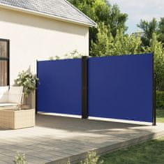 shumee Zložljiva stranska tenda modra 180x1000 cm