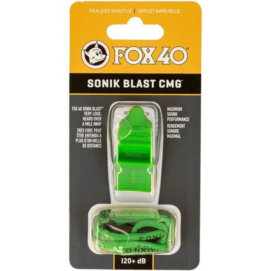 Fox Sonik Blast CMG piščalka + zelena vrvica