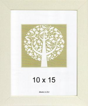Karako Foto okvir 10x15 cm, iz lesa, namizni, stenski, 17 bel