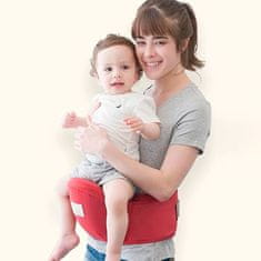 Netscroll Bočna nosilka za otroke, nosilni sedež za otroka, namenjen nošenju otroka spredaj ali ob strani, ergonomska podpora hrbtenici, HipSeat