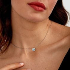 Morellato Čudovita srebrna ogrlica s cvetjem Tesori SAIW186
