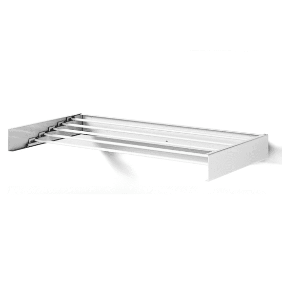 BESTMART Stensko izvlečno stojalo za perilo | Zložljiv sušilec | 400 cm | Aluminij