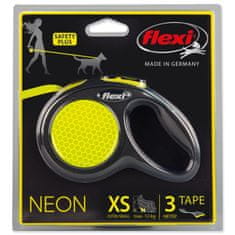 Croci Povodec Flexi New Neon tape XS 3m