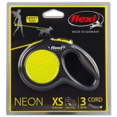 Croci Povodec Flexi New Neon kabel XS 3m