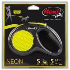 Croci Povodec Flexi New Neon tape S 5m