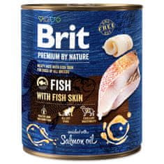 Brit Konzervirane ribe Premium by Nature s kožo 800g
