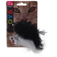 Magic cat Igrača z vzorcem, ropotajočo in mešanico mačje mete 11cm 2 kosa