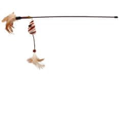 Magic cat Igrača Magic Mačja miška dude s perjem bombaž z catnip 20cm+46cm 24pcs
