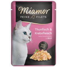 Miamor Cat Filet žepni tun + rakovica v želeju 100g