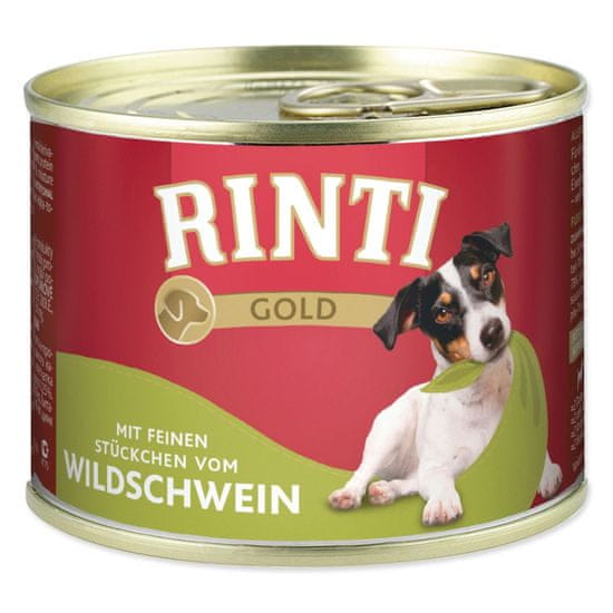 RINTI Dog Gold divji prašič v konzervi 185g