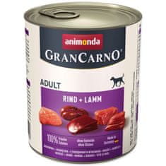 Animonda Konzerve Gran Carno Adult govedina in jagnjetina 800g