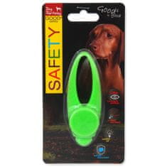 Dog Fantasy Obesek LED silikon zelena 8cm