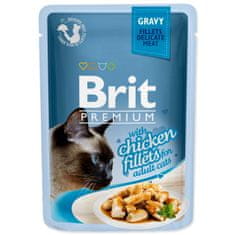Brit Premium Cat piščančje kapsule, fileti v omaki 85g