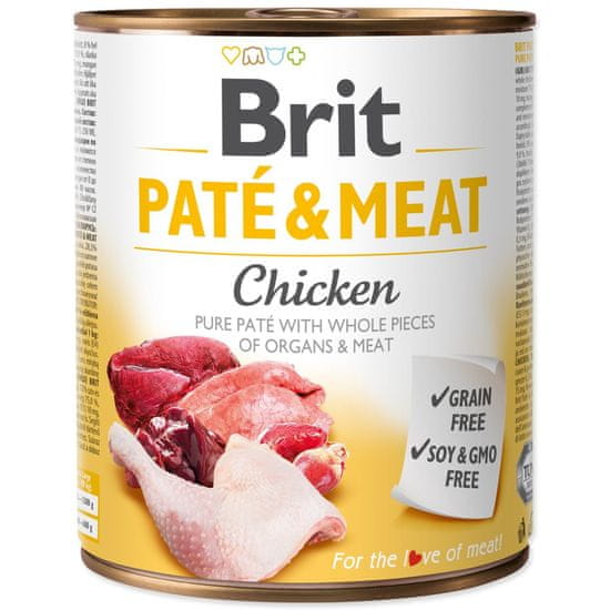 Brit Piščanec v pločevinki Paté & Meat Chicken 800g