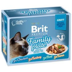 Brit Premium Cat Delicate Dinner Plate, fileti v omaki Multi 1020g (12x85g)